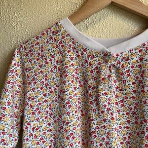 vintage basic editions Floral Button-Up tee